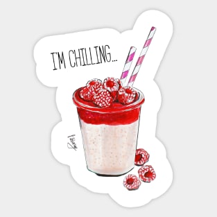 I'm chilling Sticker